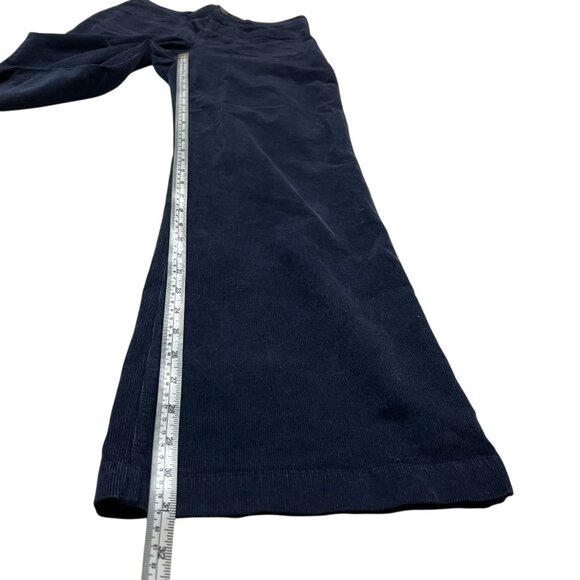 Faherty Womens Corduroy‎ Flare Pants Navy 27 Boho Western Minimalist Academia - Picture 12 of 13